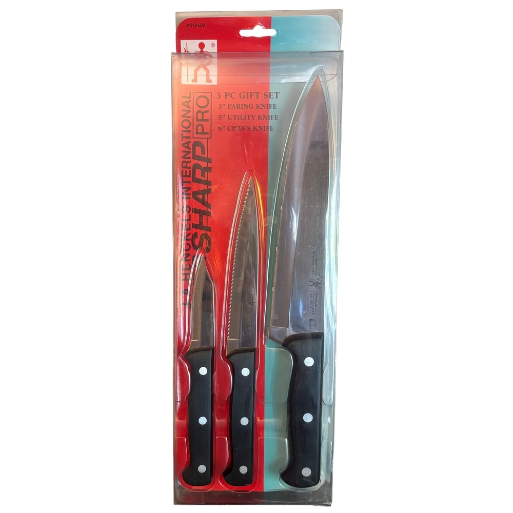 Henckels International | Eversharp Pro | 3pc Knife Set | Stainless Steel | NEW
